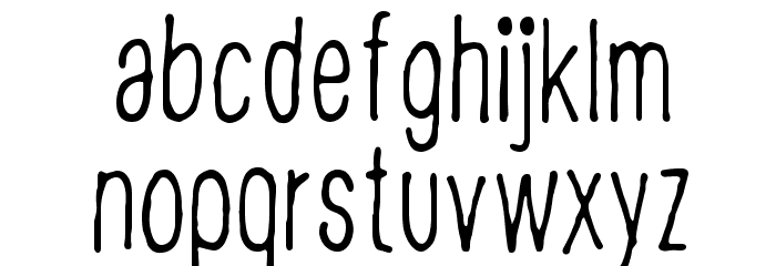 CF Disappointed Regular Font LOWERCASE