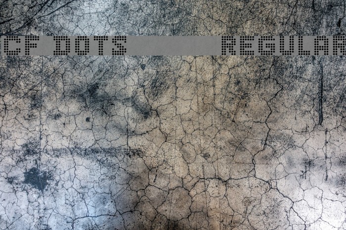 CF Dots 521 Regular Font examples