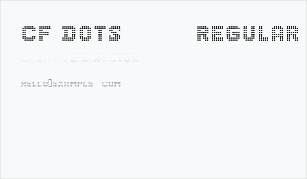 CF Dots 521 Regular Business Card