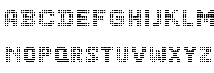 CF Dots 521 Regular Font LOWERCASE