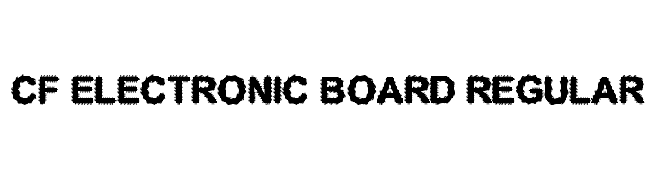 CF Electronic Board Regular Font