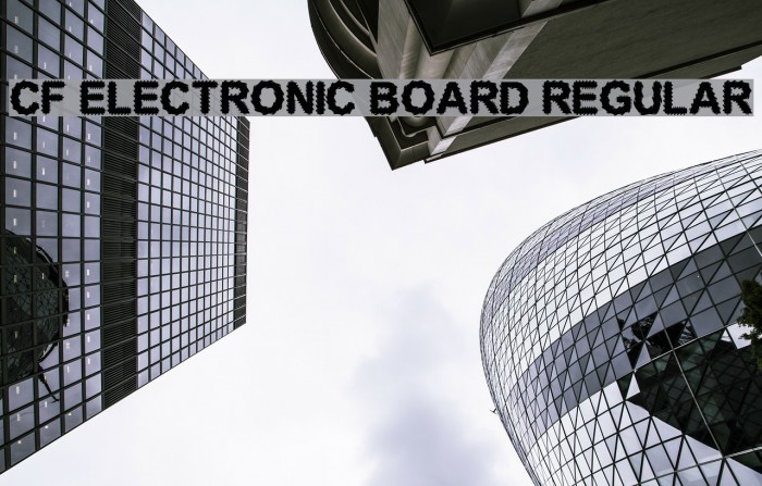 CF Electronic Board Regular Font examples