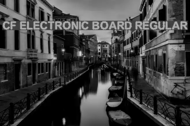 CF Electronic Board Regular  examples