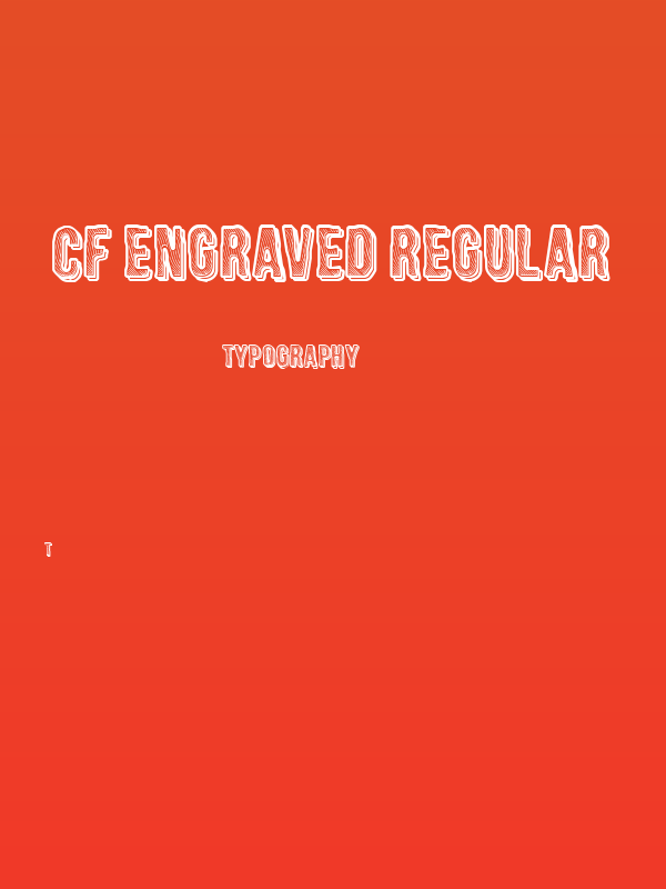 CF Engraved Regular Poster