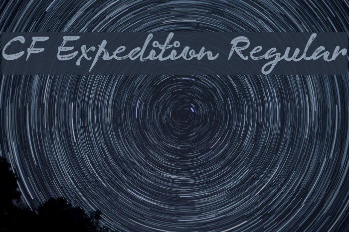 CF Expedition Regular Font examples