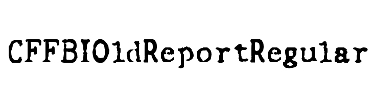 CF FBI Old Report Regular  नि: शुल्क फ़ॉन्ट्स डाउनलोड
