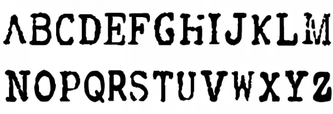 CF FBI Old Report Regular خط أحرف كبيرة
