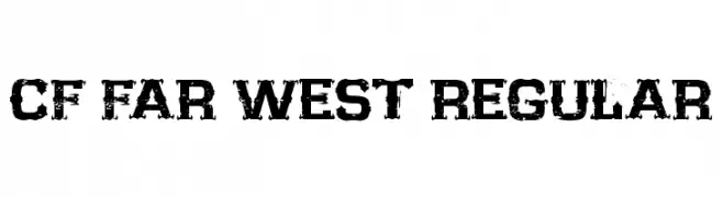 CF Far West Regular  font caratteri gratis