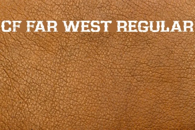 CF Far West Regular Example 1