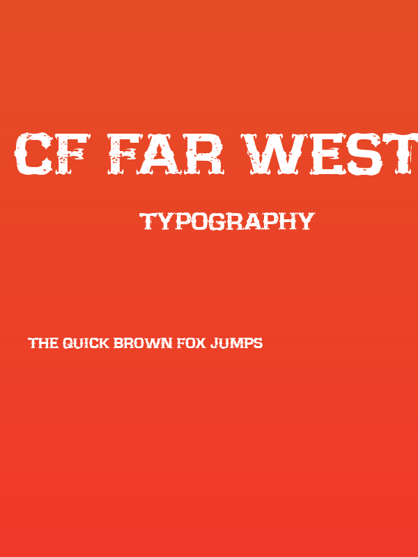 CF Far West Regular Poster