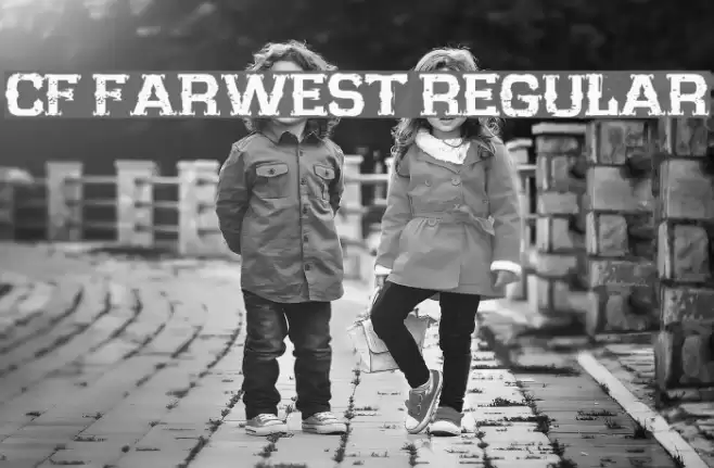 CF Farwest Regular Font examples