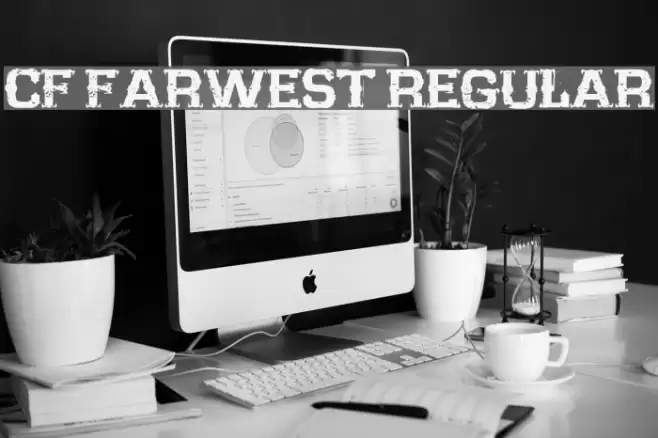 CF Farwest Regular Font examples