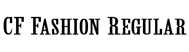 CF Fashion Regular  font caratteri gratis