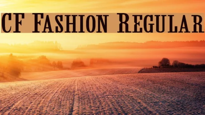 CF Fashion Regular Example 1