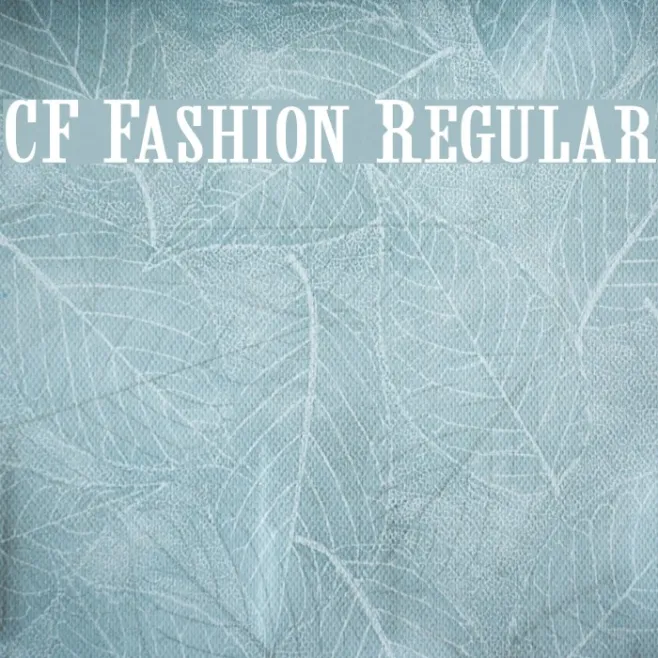 CF Fashion Regular Example 2