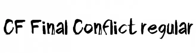 CF Final Conflict Regular  les polices de caractères gratuit tlcharger