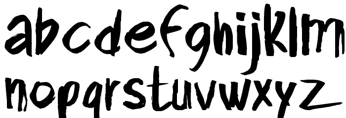 CF Final Conflict Regular Font LOWERCASE
