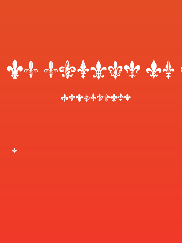 CF Fleurs de Lys Regular Poster