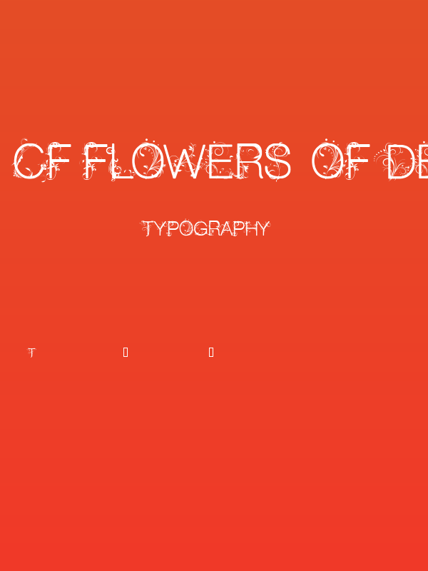 CF Flowers of Destiny Personal Regular Poster