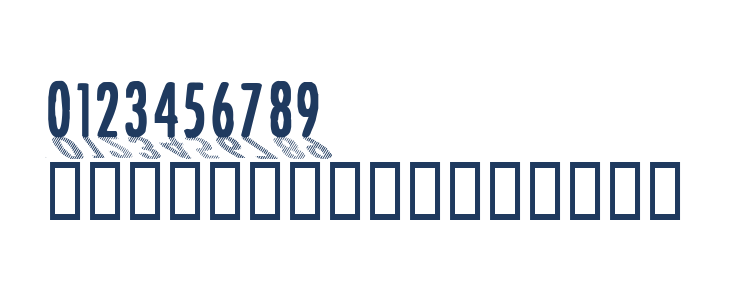 CF Font Shading  Regular Other Characters