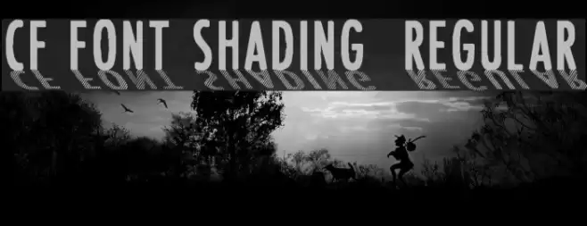 CF Font Shading  Regular Font examples