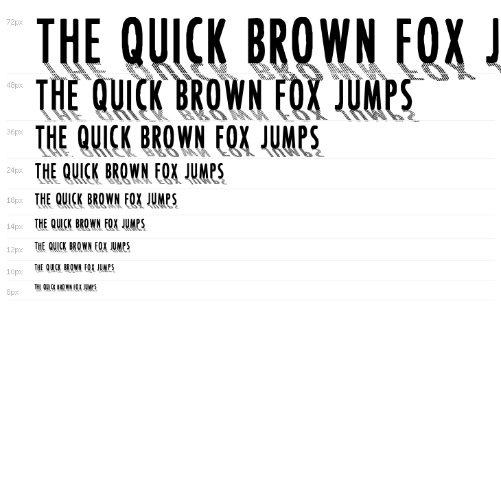 CF Font Shading  Regular Waterfall