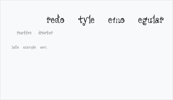 CF Fredo Style Demo Regular Business Card