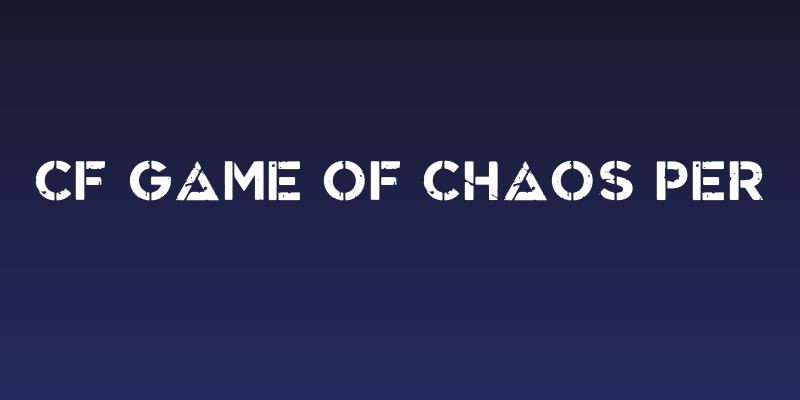 CF Game Of Chaos PER Social Header