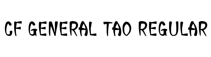 CF General Tao Regular  لخطوط تنزيل