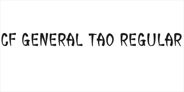 CF General Tao Regular Logo