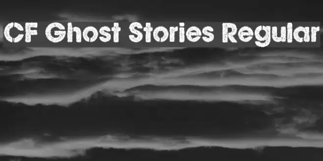 CF Ghost Stories Regular Font examples