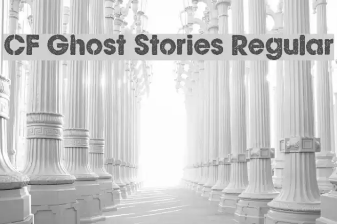 CF Ghost Stories Regular Font examples