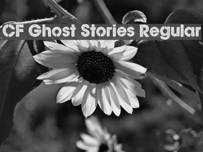 CF Ghost Stories Regular Font examples