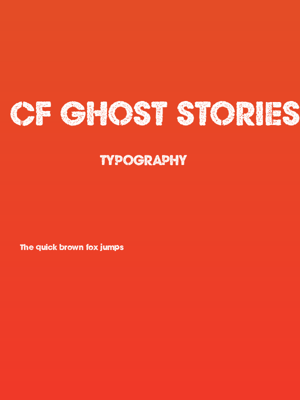 CF Ghost Stories Regular Poster