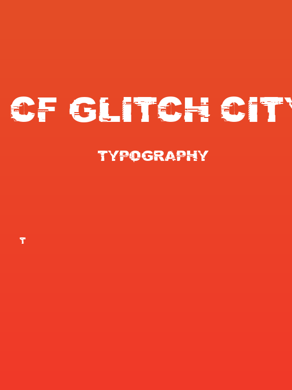 CF Glitch City Regular Poster