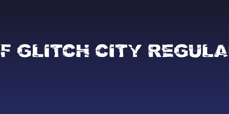 CF Glitch City Regular Social Header