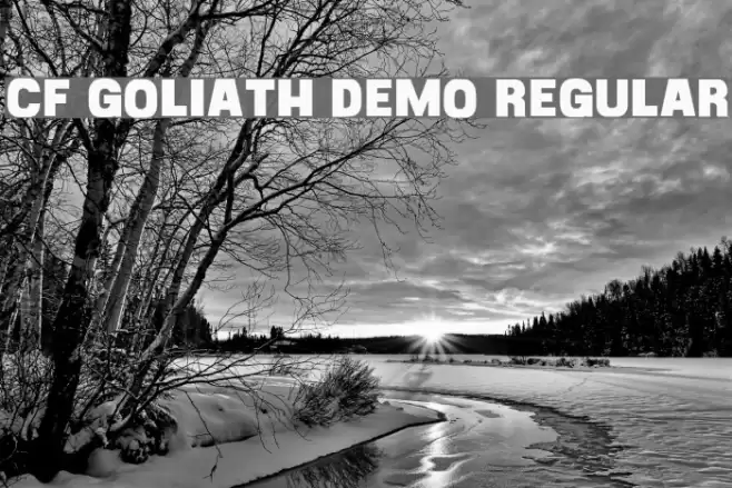 CF Goliath Demo Regular Font examples