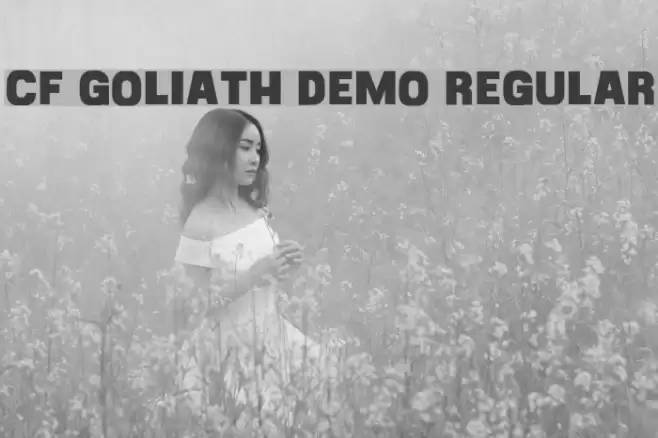 CF Goliath Demo Regular Font examples