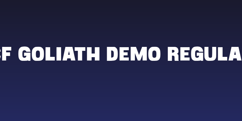 CF Goliath Demo Regular Social Header