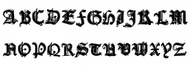 CF Gothika Regular Шрифта ВЕРХНИЙ