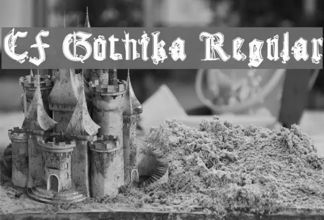 CF Gothika Regular Font examples