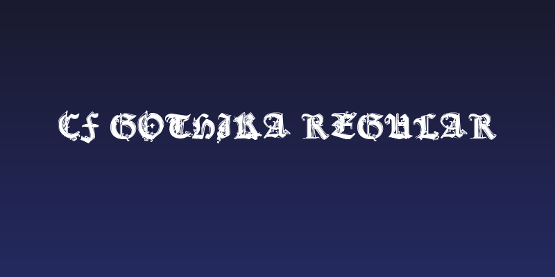 CF Gothika Regular Social Header
