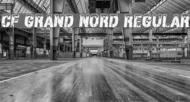 CF Grand Nord Regular Font examples