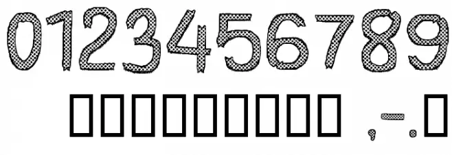 CF Gray Texture Regular Font OTHER CHARS