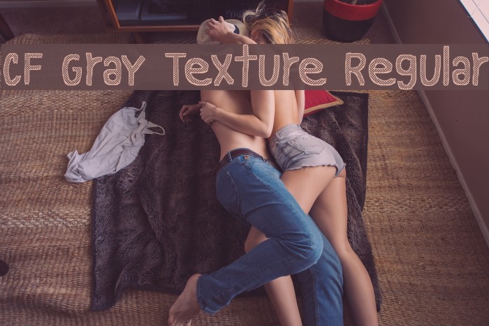 CF Gray Texture Regular Font examples