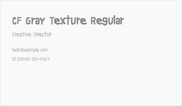 CF Gray Texture Regular Business Card