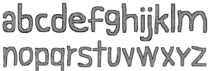 CF Gray Texture Regular Font LOWERCASE