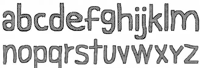 CF Gray Texture Regular Font LOWERCASE