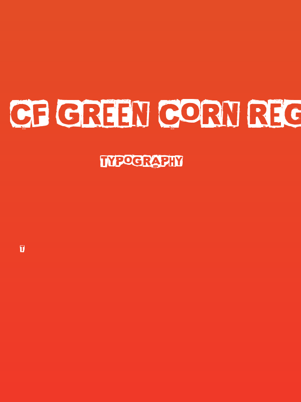CF Green Corn Regular Poster