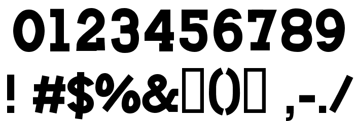 CF Green Monster Regular Font OTHER CHARS